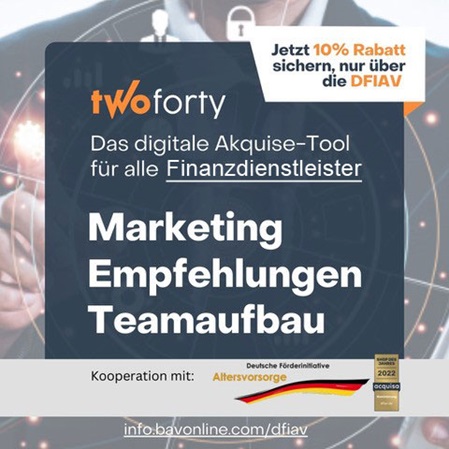 twoforty Akquise-Tool für Finanzdienstleister