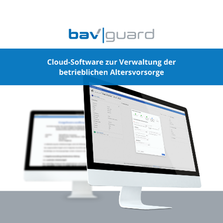 bavguard Cloud-Software zur Verwaltung der betrieblichen Altersvorsorge